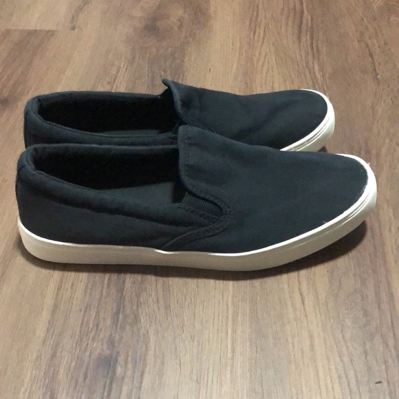 Old Navy Shoes - Old Navy Slip On Shoes, Black Canvas, Women’s Size 8